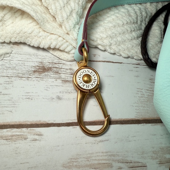 NWT Dooney & Bourke Florentine Hattie Drawstring - Pale Blue - Picture 7 of 12